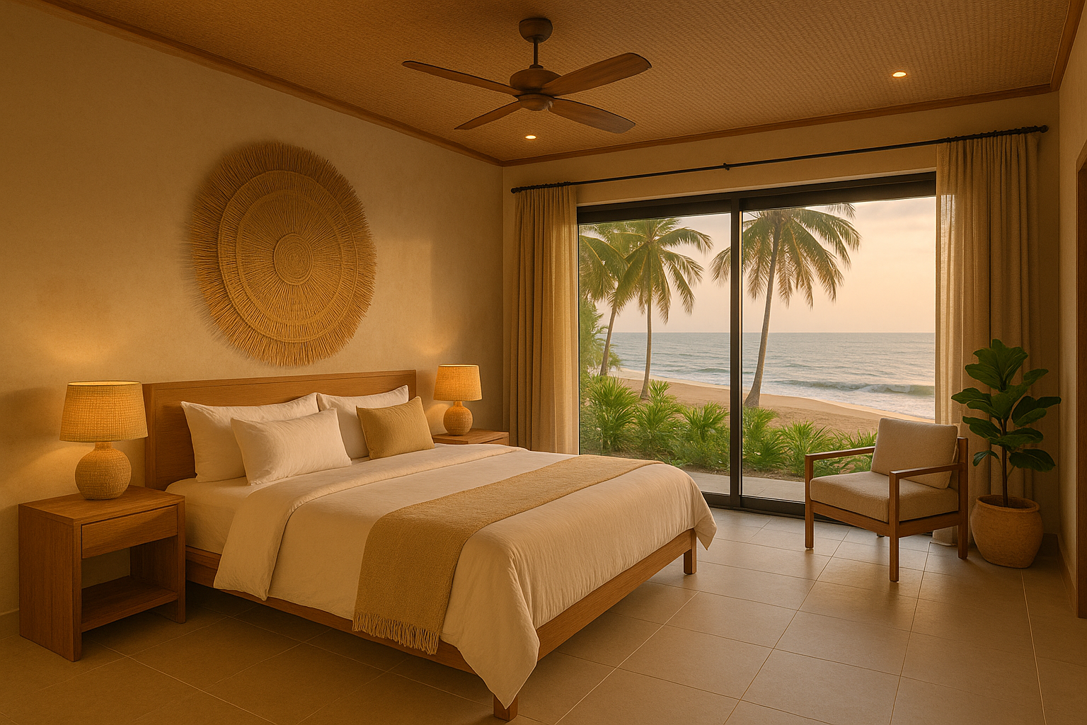 Luxury Beachfront Villa in Kokrobite - Bedroom